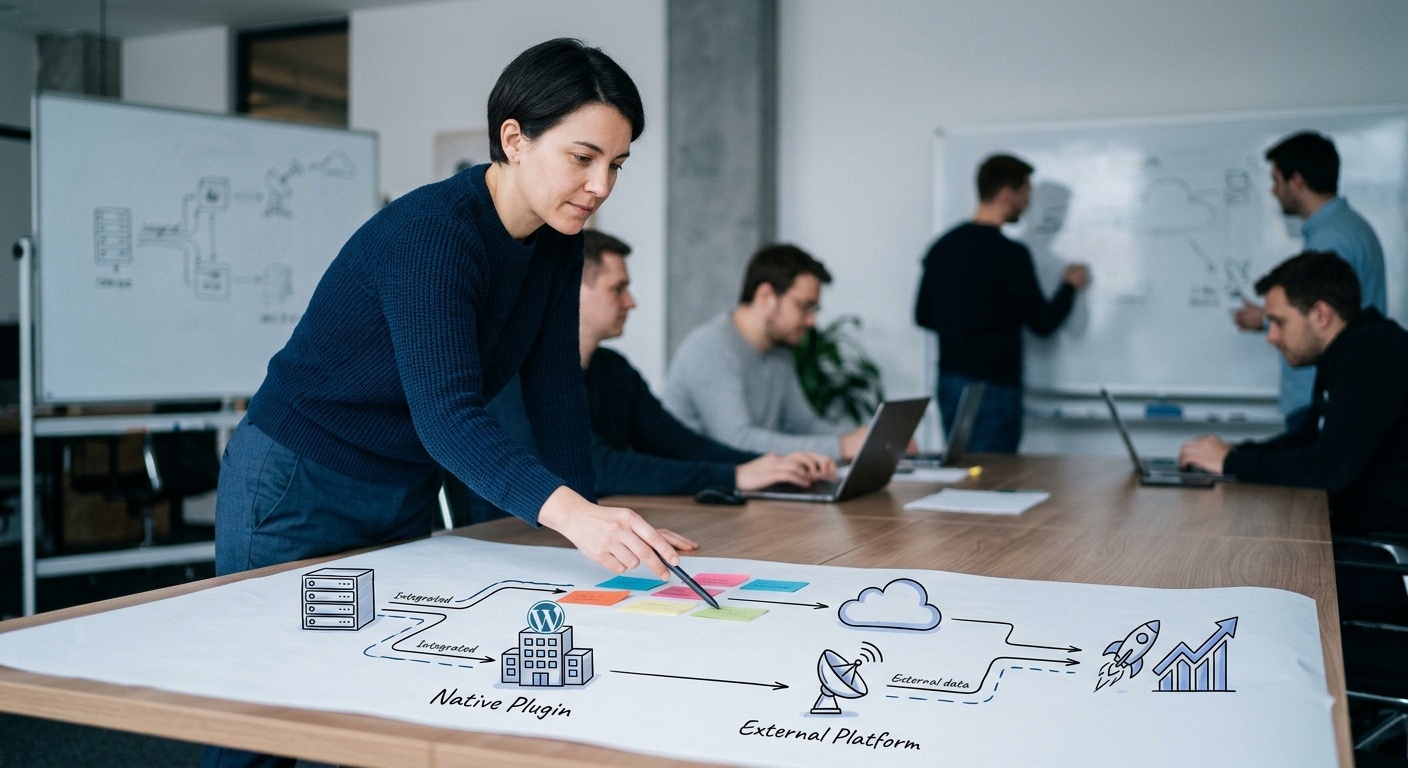 Plugin natif ou plateforme externe : choisir la bonne architecture technique