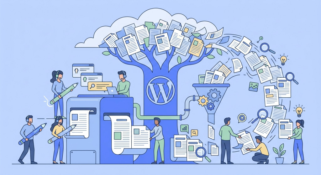 comment generer du contenu seo en masse sur wordpr